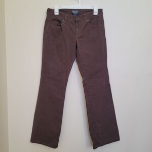 Polo Jeans Company Women's Twill Brown Pants Size 6x32 100% cotton